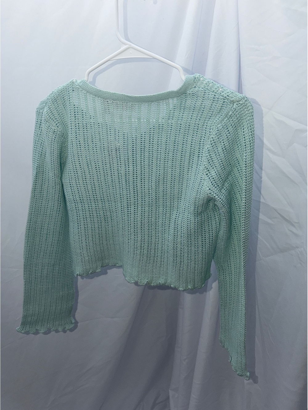 The Children's Place Mint Cream Knit Cardigan Sweater XL (14)